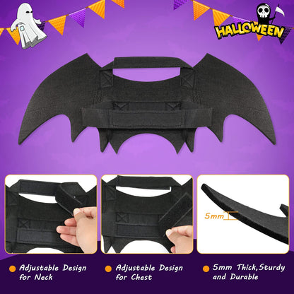 Dog Bat Costume - Halloween Pet Costume Bat Wings Cosplay Dog Costume Cat Costume for Party L