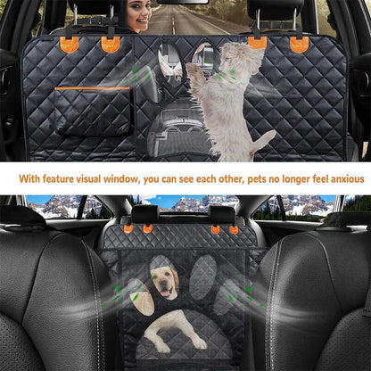 Car Seat Cover for BacDog k Seat, 100% Waterproof Dog Car Hammock with Visual Mesh Window and Side Zipper Car Seat & Door Protec