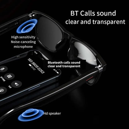 Smart Glasses Bluetooth Call Voice Assistant Listen Music Glasses Smart Sports Polarized Sunglasses Anti-Blue Eyeglasses