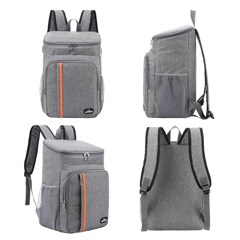 18L Portable Thermal Lunch Bag Food Box Durable Waterproof Cooler Ice Insulated Case Camping Oxford Dinner Backpacks Icebox