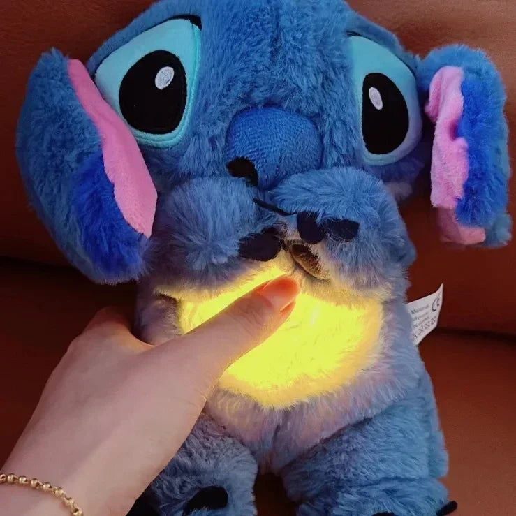 Peluche Stitch que respira y alumbra,compañero de sueño