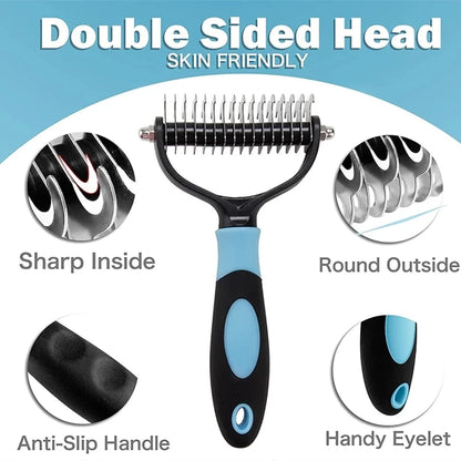 Professional Dog Brush Pet Hair Remover Dog Grooming Comb Removes Hairs Cats Dogs Animal Hair Brush Dog Accessories Pet Items