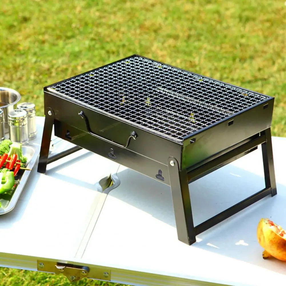 Foldable Charcoal Grill for Outdoor Folding Card Stove for Outdoor Use Portable Stainless Steel Bbq Grills for Outdoor Picnic