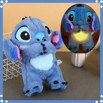 Peluche Stitch que respira y alumbra,compañero de sueño