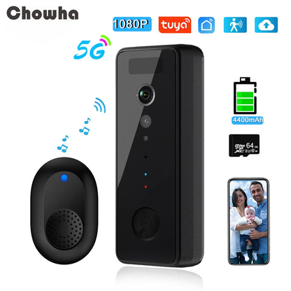 5G 2.4G WiFi Doorbell Camera 1080P Video Intercom Doorbell HD Night Vision PIR Motion Detection Ring Door Bell tuya smart home