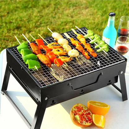 Foldable Charcoal Grill for Outdoor Folding Card Stove for Outdoor Use Portable Stainless Steel Bbq Grills for Outdoor Picnic